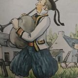 Rectangular educational poster, Brittany