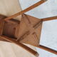 Saddle art deco walnut