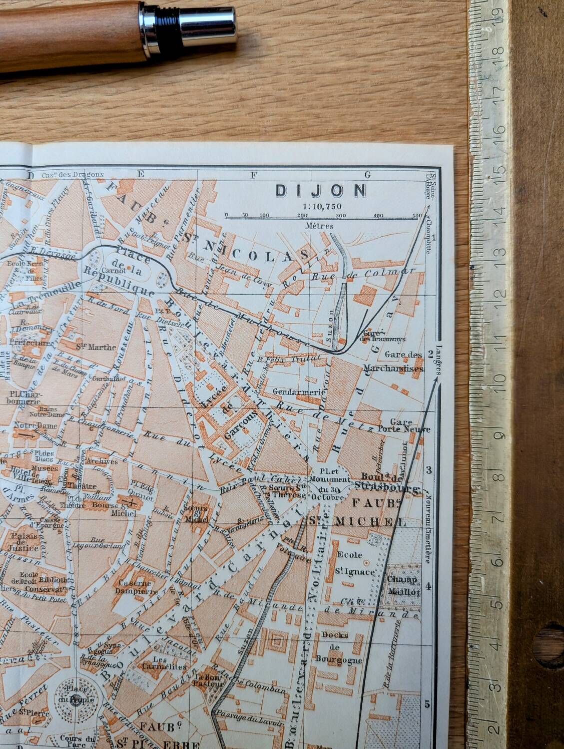 1908, Engraving of Dijon.