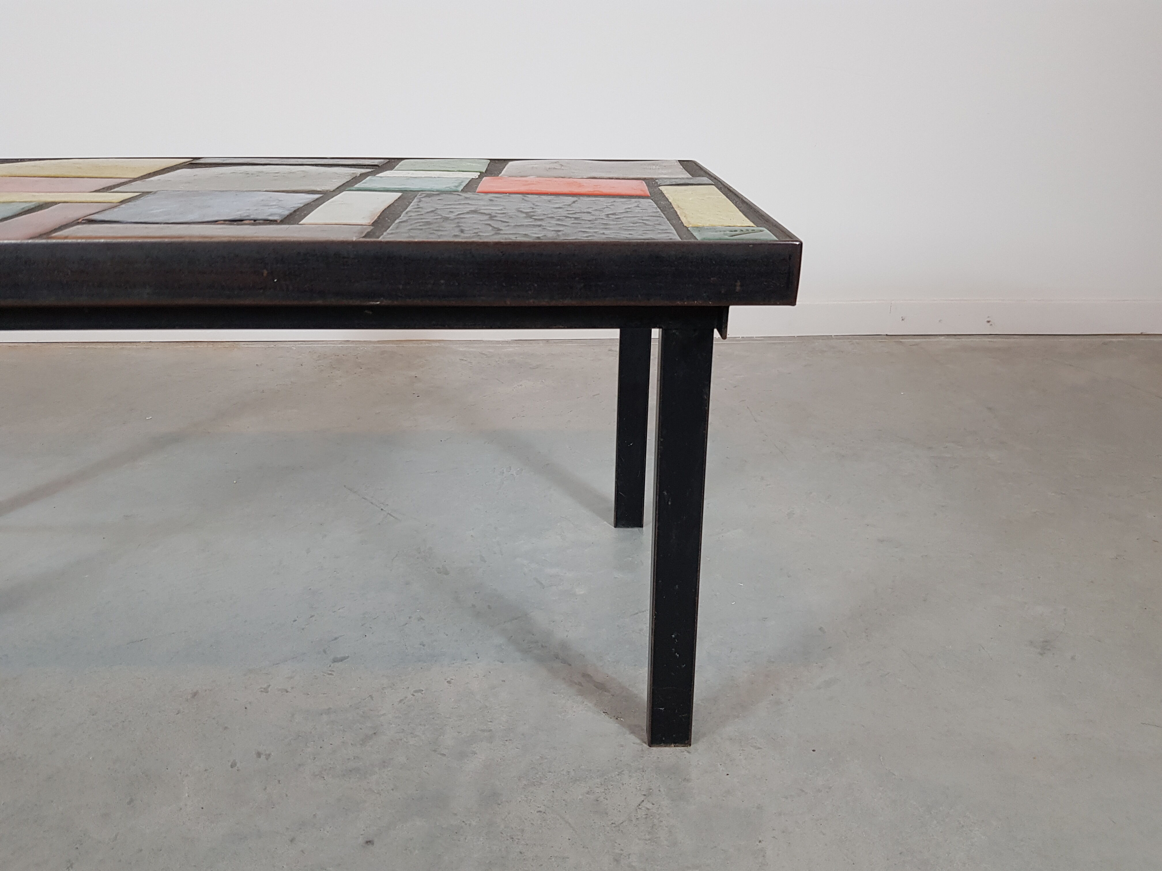 Ceramic base table signed "Princess"