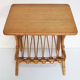 Side table rattan magazine holder