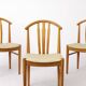 Set of 3 Vintage Swedish Chairs | Carl-Ewert Ekström | 1970s Beechwood