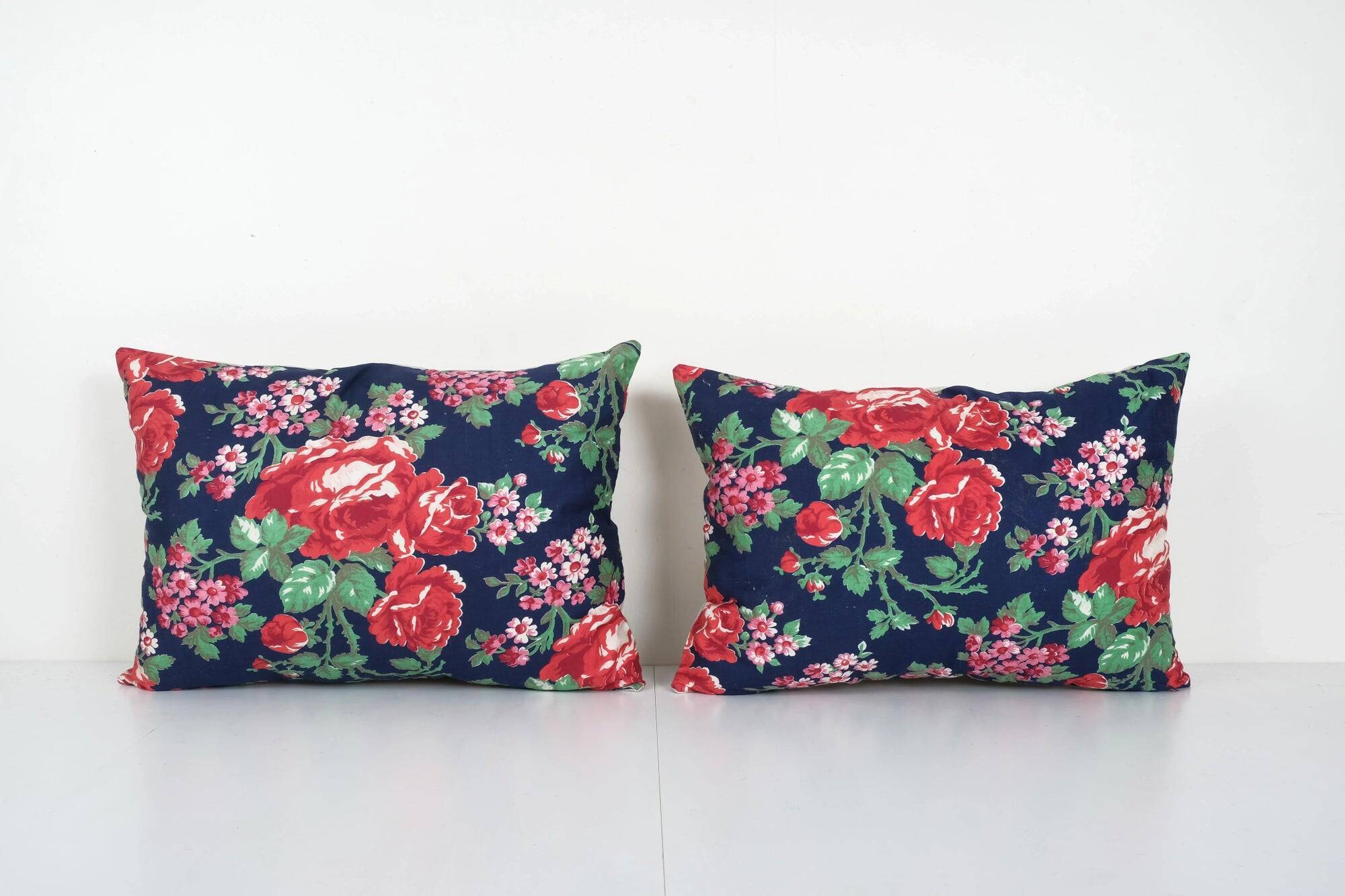Set of 2 vintage Turkish cushion covers 61x36 cm
