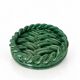 Trivet / Woven green ceramic dish - Vallauris style (Vintage 1950)