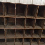 Duo of trade furniture sorting of the post shelf storage