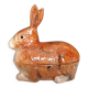 Zoomorphic majolica terrine from Portugal rabbit