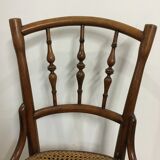 4 old wooden bistro chairs