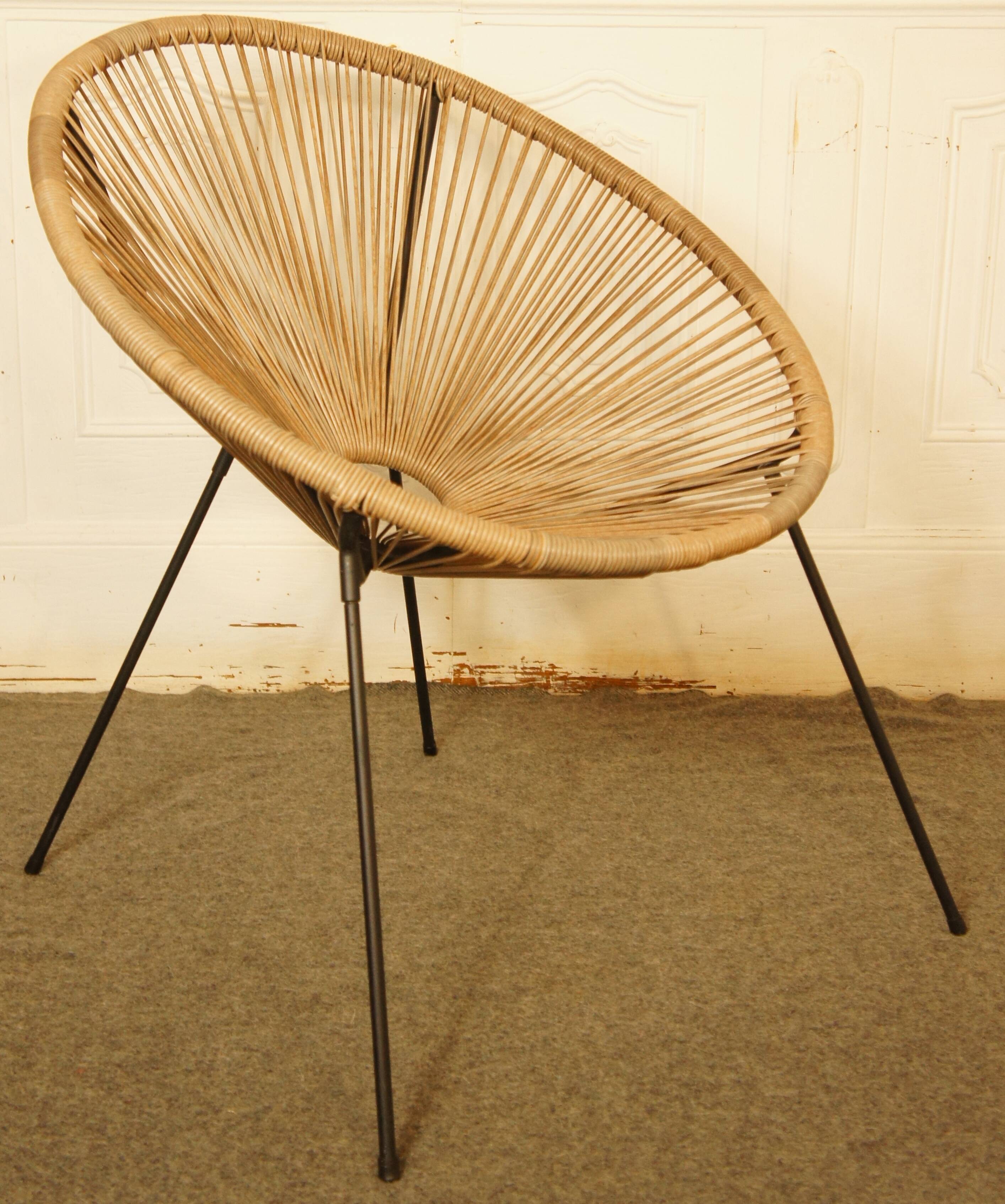 Armchair Acapulco scoubidou vintage