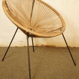 Armchair Acapulco scoubidou vintage