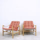 Fauteuils Safari avec un ottoman, Suède, 1960