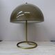 Vintage Mushroom table lamp with gold metal base , 1970s