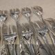 10 silver-plated cake forks by Christofle, Marly pattern