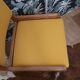 Chaise années 50 en orme et tissu