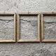 Set of 3 old wooden frames