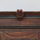 Wedding cabinet painted in folk art from rustic farm dated 1818