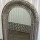 Large oriental mirror in pierced metal - H 116 cm
