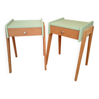 Revamped vintage bedside tables