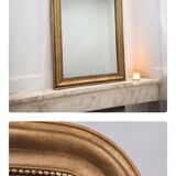 Large antique Louis Philippe gilded mirror