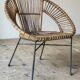 1960s rattan armchair