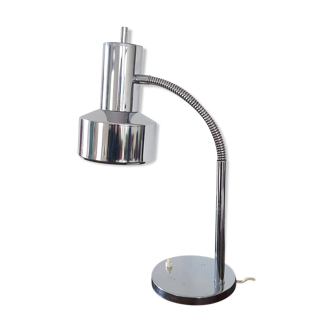 Vintage chrome desk lamp swan collar