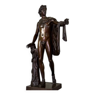Apollo Belvedere, bronze after the antique, foundry mark, Jaboeuf and Rouard, Paris