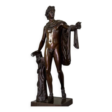 Apollo Belvedere, bronze after the antique, foundry mark, Jaboeuf and Rouard, Paris