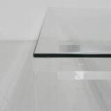 Vintage coffee table on perspex legs