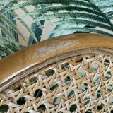 Vintage rattan rocking chair for children