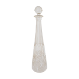 Carved glass decanter