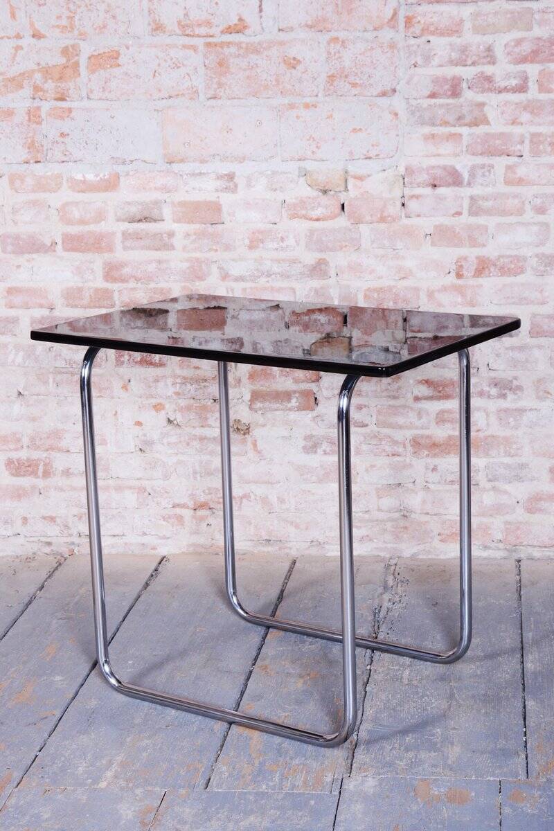Bauhaus Table in Chrome-Plated Steel by Hynek Gottwald, 1930s
