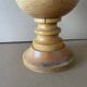 Large old turned wood lamp