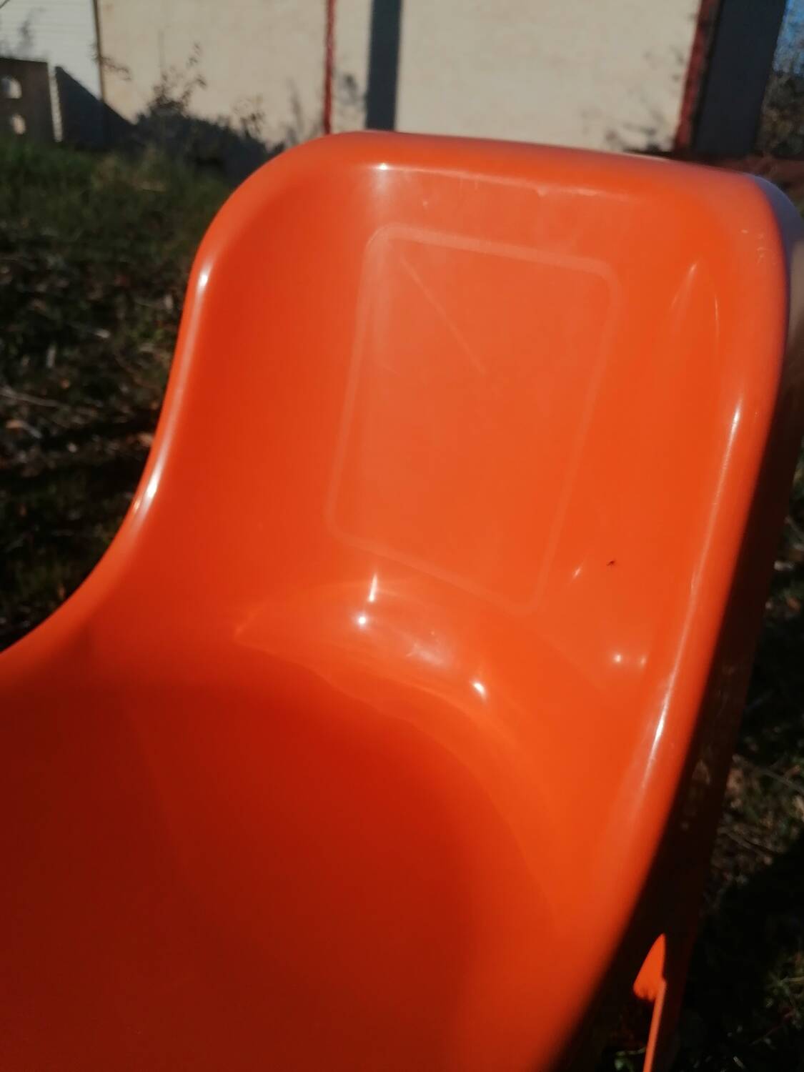 Children's orange table and chair set Progarden Italy