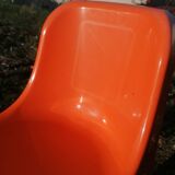 Children's orange table and chair set Progarden Italy