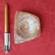 Polished agate soap dish or ashtray