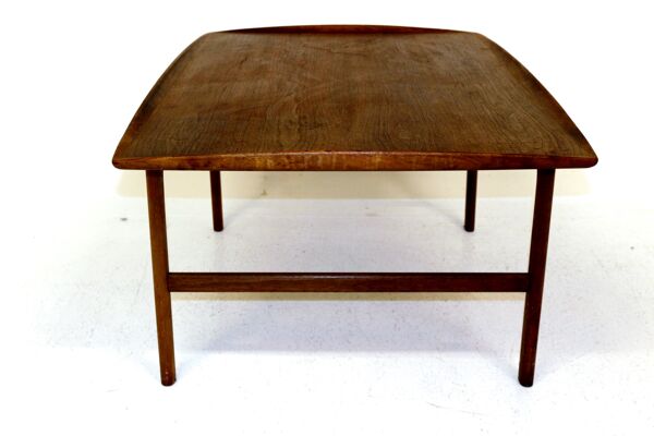 table basse en teck Folke Ohlsson Suède 1960