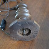 Turned wooden lamp foot