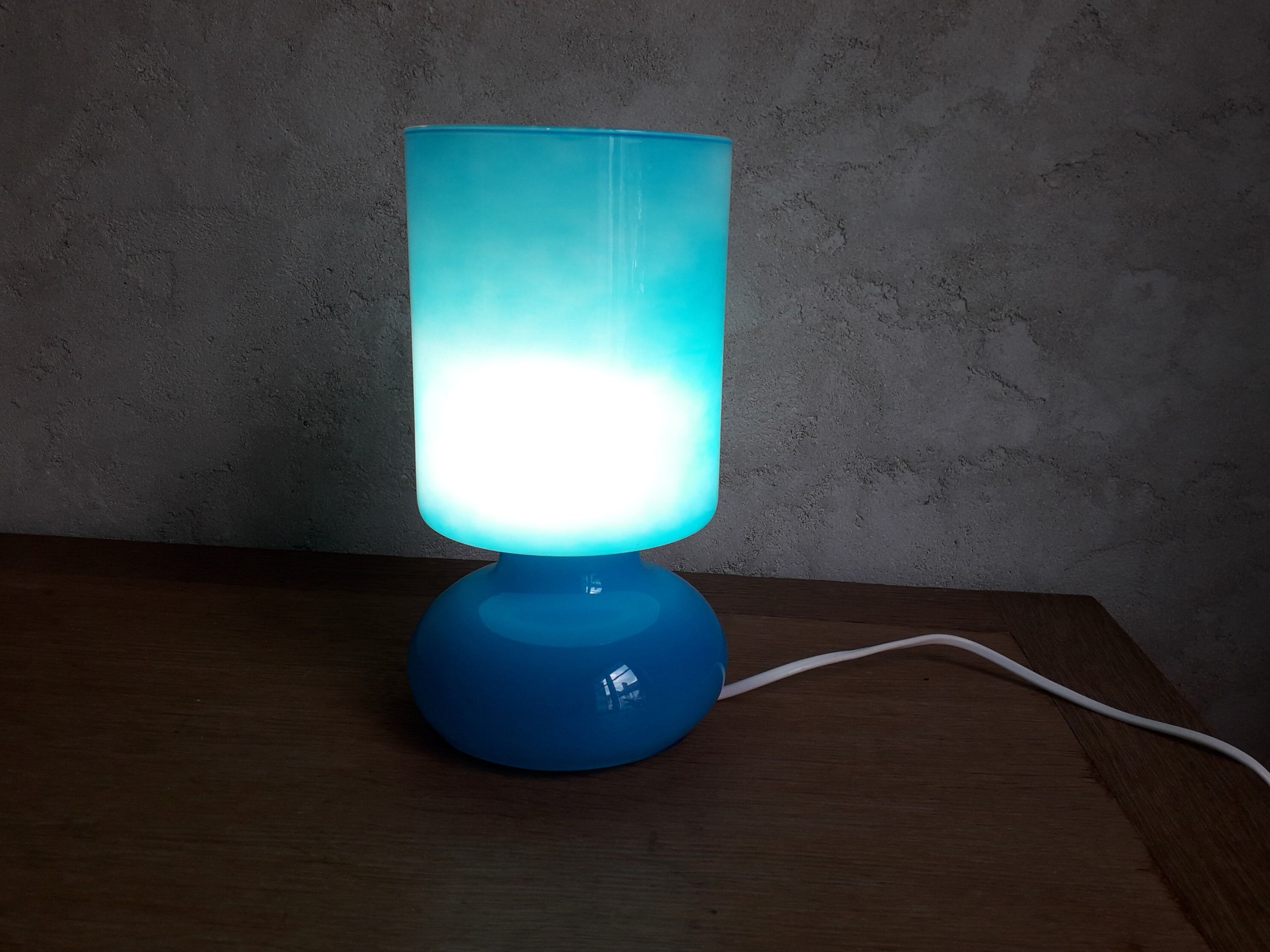 Ikea vintage lamp, 90s, blue