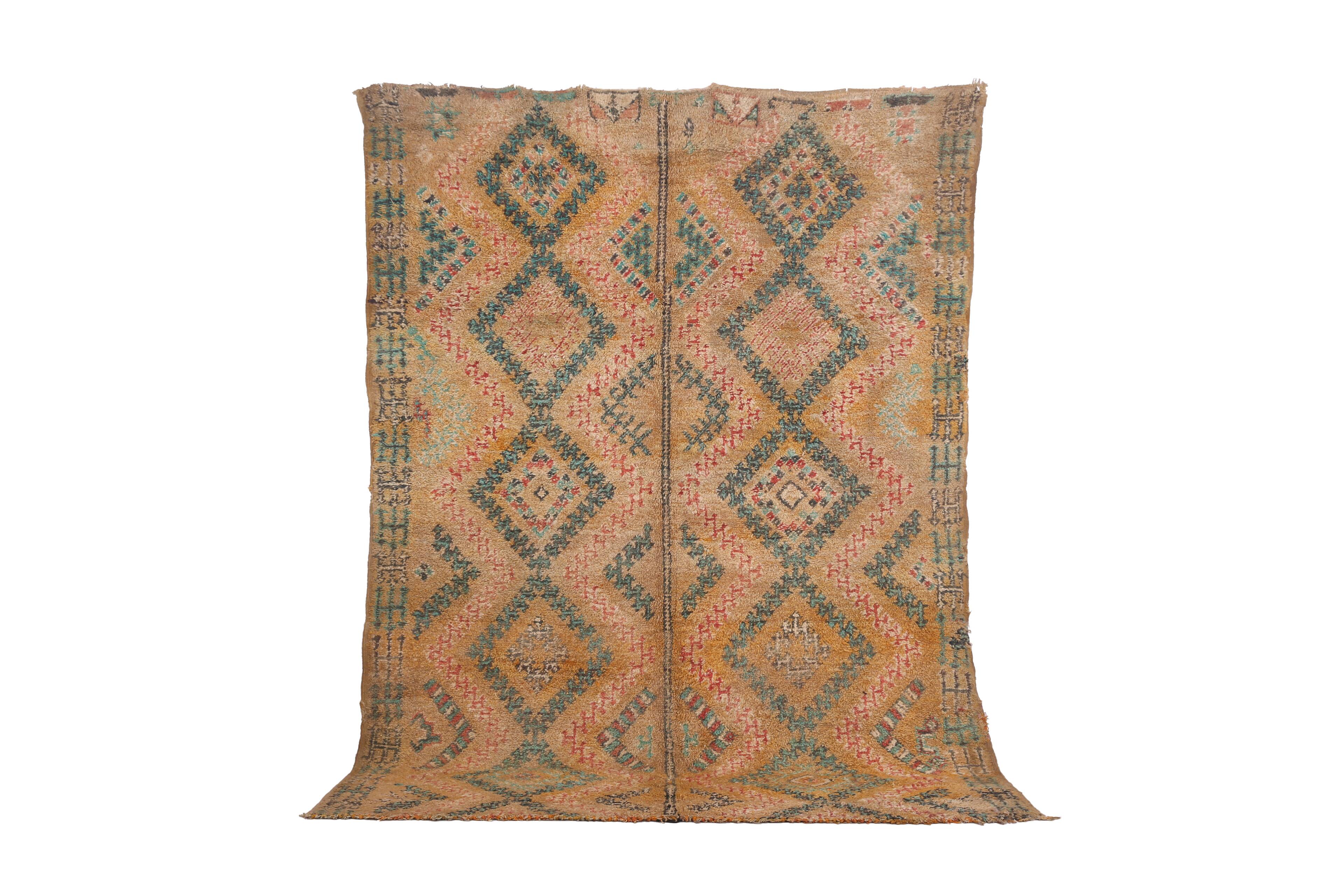 Vintage Moroccan Rug 184 x 255 cm - Handmade Berber Rug - Old Moroccan rug