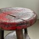 Brutalist and industrial worker's stool, Italy, 1900s