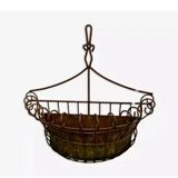 Wrought iron wall planter