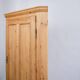 Antique corner cabinet - solid pine - brass fittings - 1920s