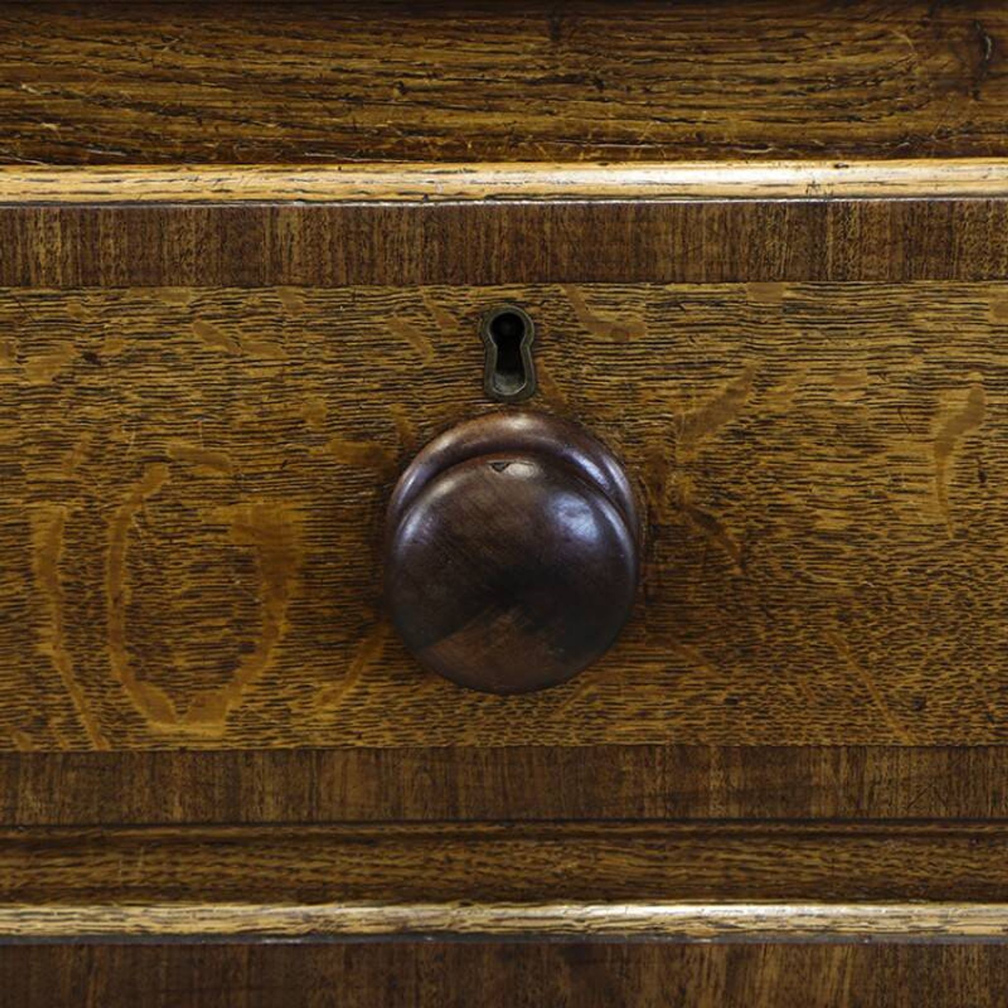 Antique English Oak Cabinet