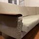 1950s almond green corner sofa