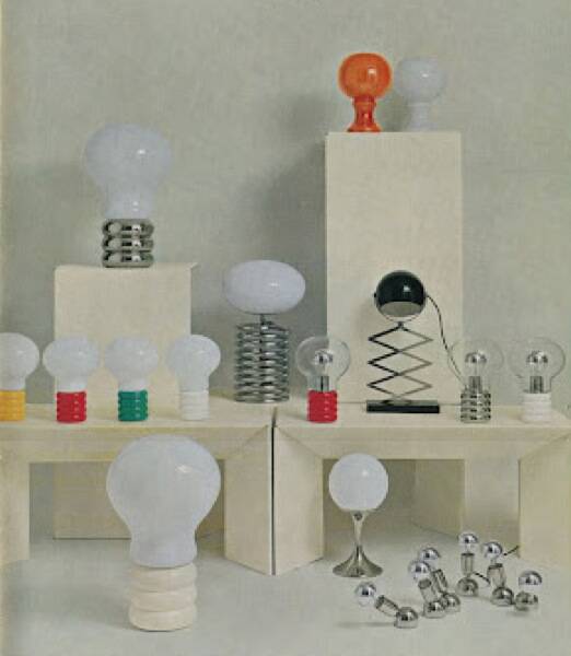 Pair of Bulb lamps by Ingo Maurer, Murano