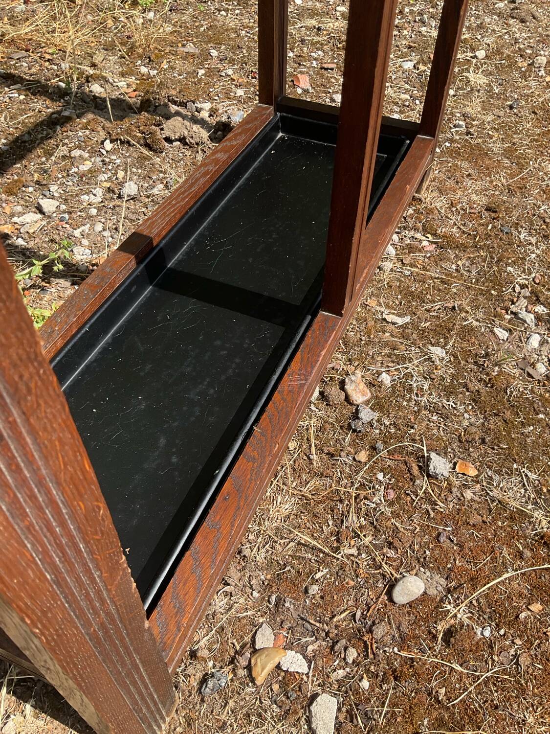 Art Deco oak cloakroom