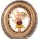 Domed frame dried flowers