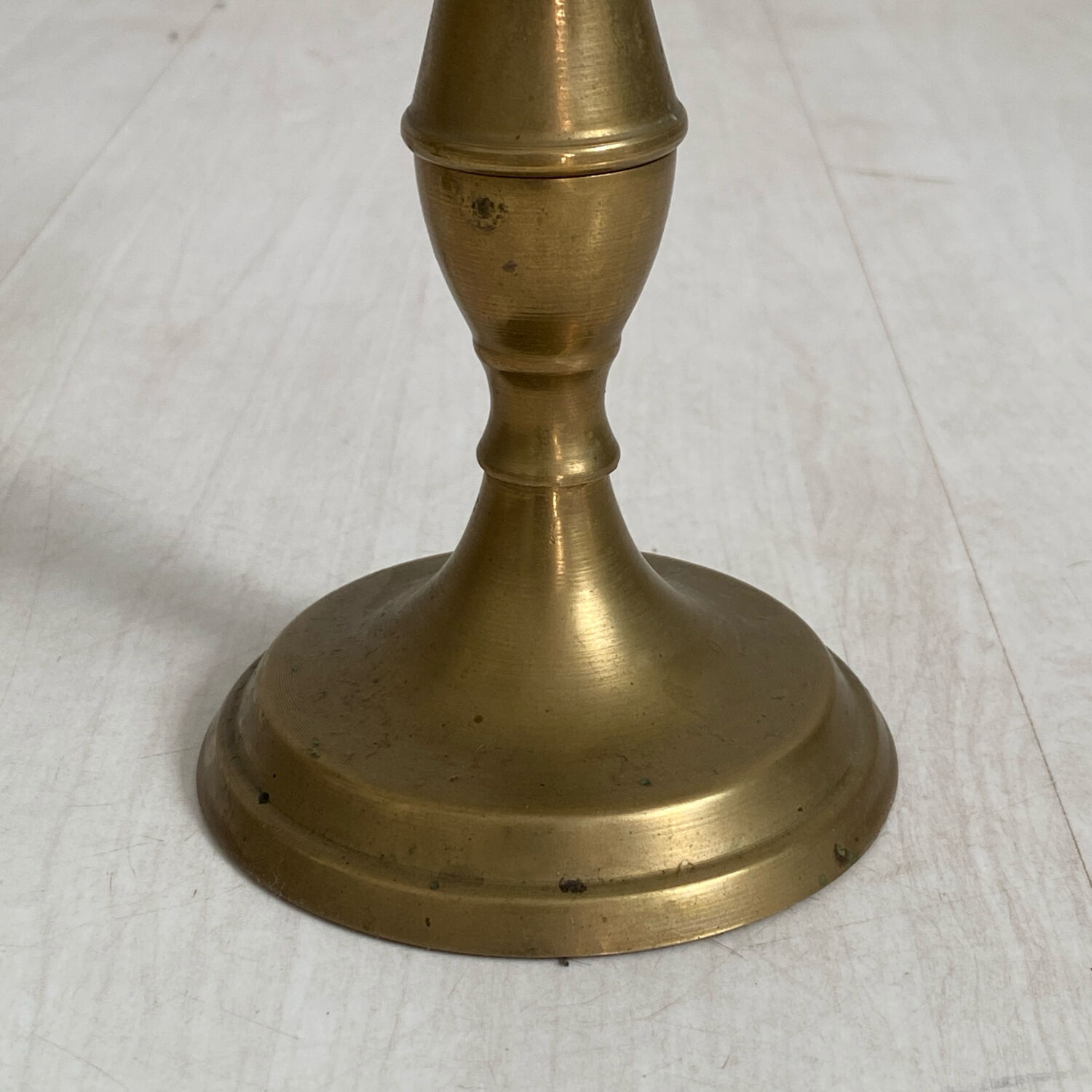 Pair of brass candlestick holders.