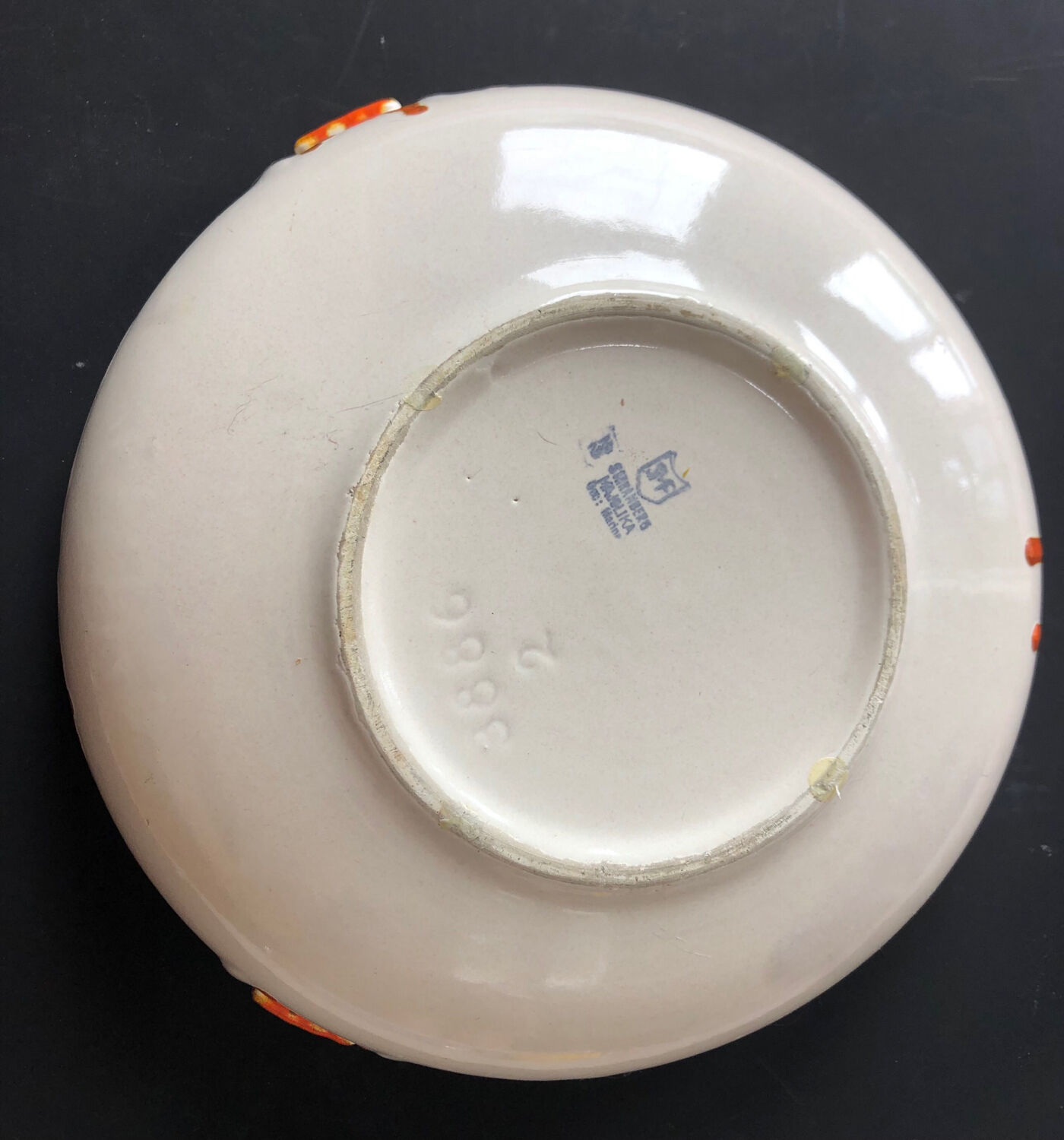 Abstract dish by Elfie Stadtler for Schramberg