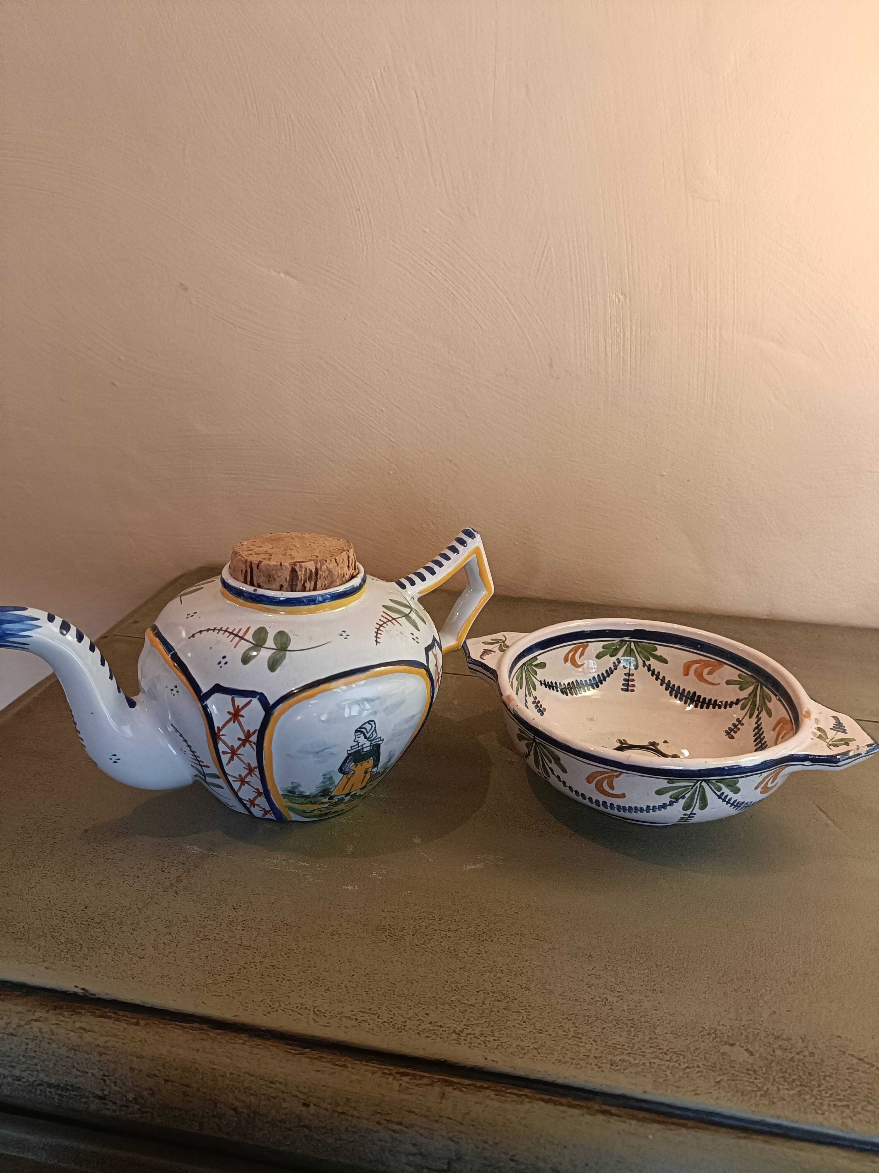 Théière ancienne Henriot Quimper