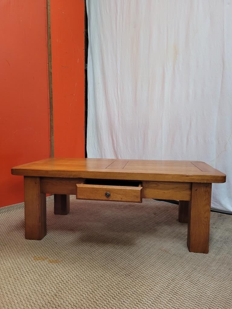 Solid elm coffee table